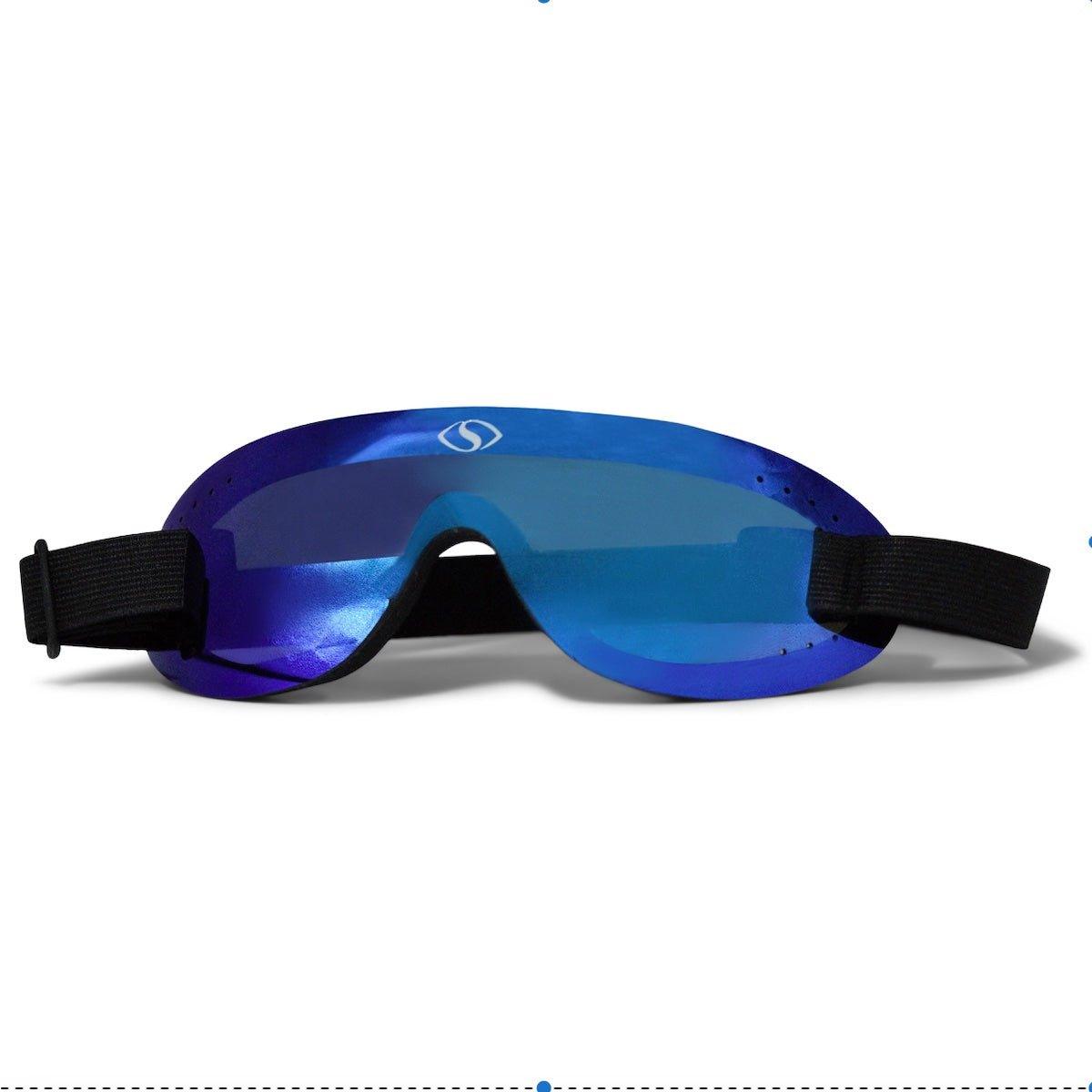 Premium Colours - SMALL - 3 Pack Blue Mirror, Violet Mirror, Smoke Silver Mirror Goggles